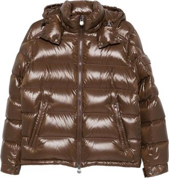 Moncler Brown Quilted Hood Jacket