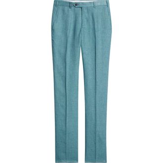 Zanella Parker Linen Pants in Turquoise at Nordstrom, Size 34
