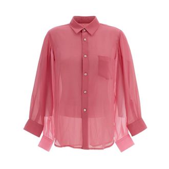 Comme Des Gar&ccedil;ons Long Sleeve Shirt - Dames - Blouses & Shirts - Roze - Maat: S