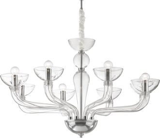 Ideal Lux Lampada A Sospensione Casanova Sp8 Trasparente