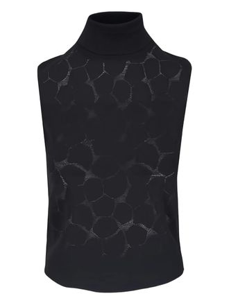 Akris Top a collo alto - Nero