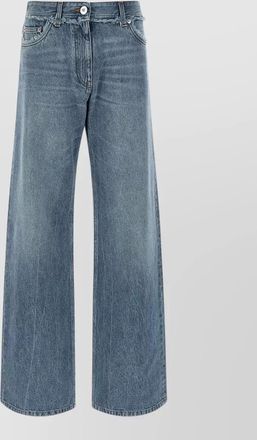Versace denim low-rise wide-leg jeans