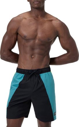 Speedo Redondo Edge Colorblock Volley Swim Trunks in Black at Nordstrom Rack, Size Xx-Large