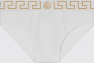 Versace Slip Greca Versace in cotone stretch
