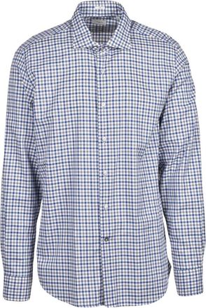 Himon's Formele Overhemden - Heren - Zakelijke Overhemden - Blauw - XL - Katoen - Overhemden
