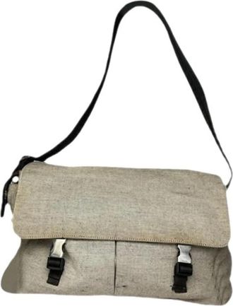Prada Pre-owned Vintage Werktas - Dames - Vintage Schoudertas - Grijs - ONE Size - Vintage