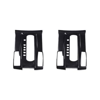 OEM Adecuado Para Dos Cubiertas Decorativas Del Panel De La Palanca De Cambios Del Autom&oacute;vil, Fabricadas En Material Abs Con Detalles De Fibra De Carbono
