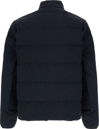 Emporio Armani Padded High Collar Down Jacket - Blue