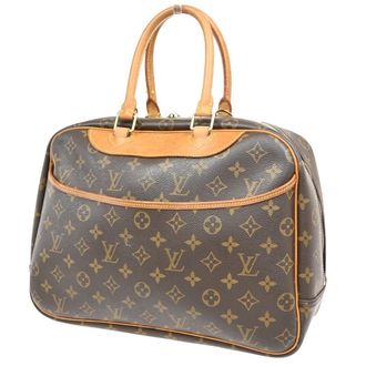 Louis Vuitton Deauville Limited Edition Since 1854 Monogram Jacquard Brown Canvas Handbag (Pre-Owned)