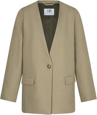 Lofty Manner Blazer Hela - Dames - Jassen - Groen - Maat: M Poliester
