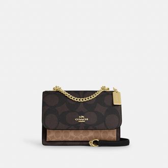 Coach Klare Crossbody Bag In Blocked Signature Canvas