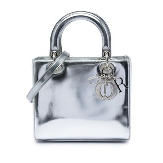 Dior Pre-owned Dior Medium Metallic Patent Lady Satchel Ladies DE5TDNASNPUEIEEL