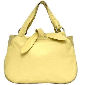 Loewe Tweedehands leren handtassen - Dames - Vintage Handtas - Geel - ONE Size - Leer - Vintage
