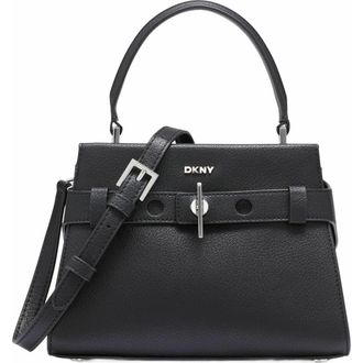 DKNY Bleeker Small Satchel in Black/silver at Nordstrom