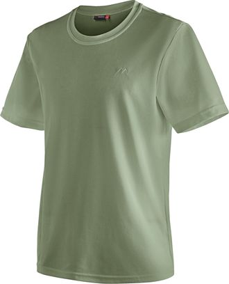 Maier Sports Funktionsshirt MAIER SPORTS Walter, Herren, Gr. L, gr&uuml;n (heugr&uuml;n), 100% Polyester, Rundhals, Shirts Funktionsshirt, Herren T-Shirt, rundhals pique Out