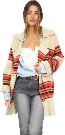 Belle & Bloom So Many Likes Oversized Knitted Cardi Coat in Light Beige at Nordstrom, Size X-Small/small