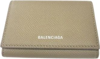 Balenciaga Tweedehands leren portemonnees - Dames - Vintage Accessoires - Bruin - ONE Size - Leer - Vintage
