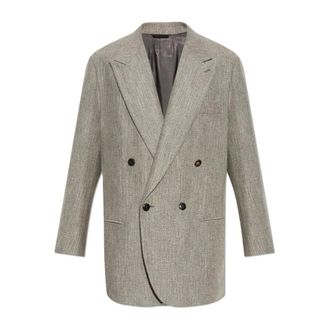 Giorgio Armani Double-breasted blazer - male - Giorgio Armani - Blazers - Gray - M - Jackets