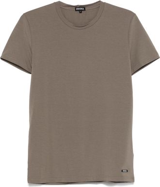 Ermenegildo Zegna round-neck T-shirt - Brown