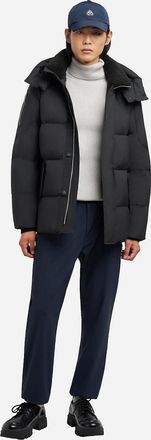 Moose Knuckles Mens Moose Knuckles Everest 3Q Mens Puffer Jacket - Navy 833 - Black - Size: Regular/36