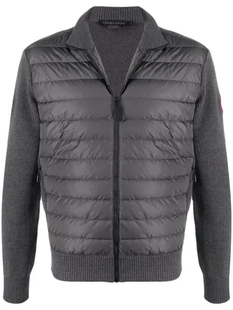 Canada Goose high-neck padded jacket - men - Nylon/Nylon/Merino - S - Grey