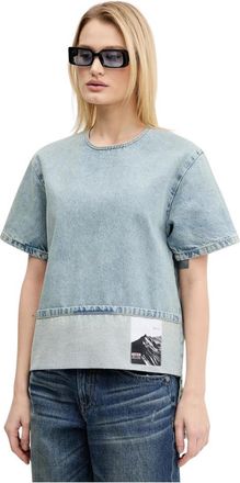 Moschino Lichtgewicht Denim Blouse - Dames - Blouses - Blauw - XS - Denim - Overhemden