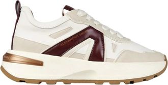 Alexander Smith Liverpool Dames Sneakers Wit Bordeaux - Heren - Sneakers - Wit - 39 EU - Leer - Schoenen