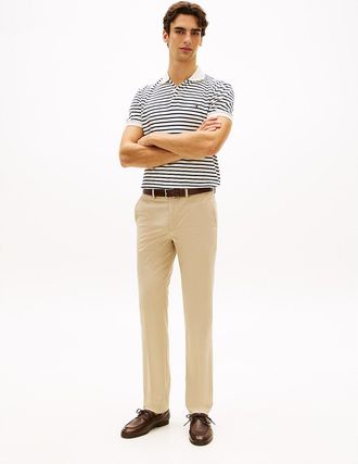 Tommy Hilfiger Mens New York Label Straight Fit Chino - Beige - 29W x 30L