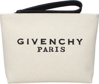Givenchy Damess Etui van beige/zwarte stof