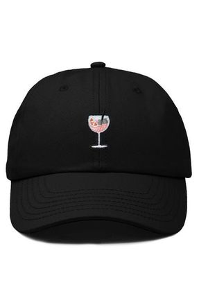 Dalix Spritz Embroidered Everyday Hat in Black at Nordstrom