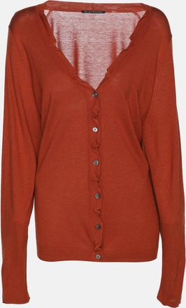 Elie Tahari Bronze Stretch Knit Sammy Long Sleeve Shirt