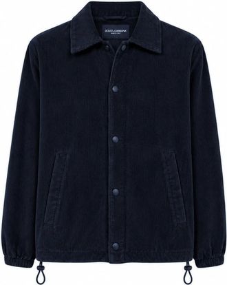 Dolce & Gabbana Giacca in velluto a coste - - Jackets - Uomo - Blu - M