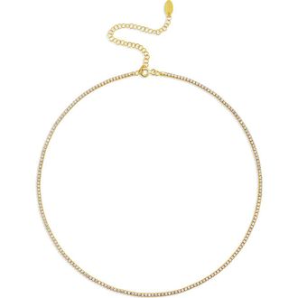 SHYMI Celine Tennis Choker Necklace in Gold at Nordstrom