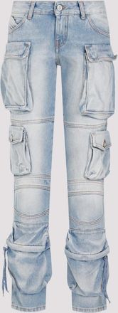 The Attico Sky Blue Essie Long Pants