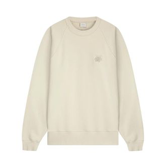 Filling Pieces Hoodies & sweatvesten, Heren, Beige, XL, Katoen, Sweatshirt Geborduurd Knoop