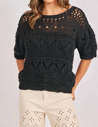 Sadie & Sage Annette Sweater In Black