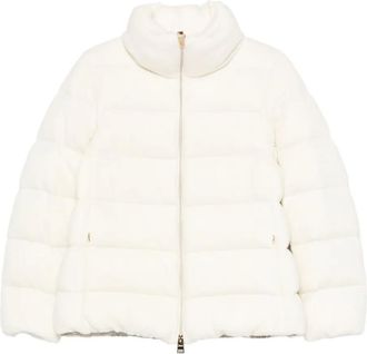 Herno quilted high-neck jacket - women - Wool/Viscose/Polyamide/Cashmere/Polyamide/Down/Feather - 42 - White