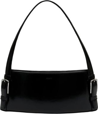 Coperni Ergonomische Schoudertas - Dames - Schoudertassen - Zwart - ONE Size - Leer - Tassen