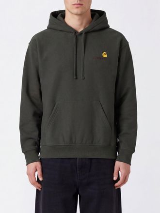 Carhartt Work in Progress Felpa con cappuccio American Script in cotone con logo ricamato