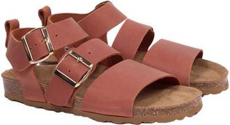 Celtic & Co. Triple Strap Sandal in Cognac at Nordstrom, Size 5
