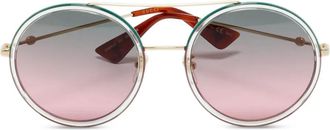 Gucci Occhiali da sole tondi - Verde