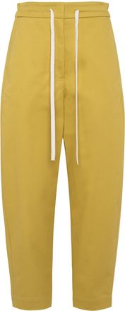 Tela Mustard Yellow Pantalone Disco Track Pants