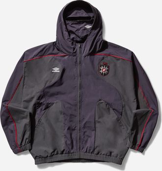 Umbro Men s Rose Crest Masked Track Jacket Dark Grey / Dark Purple