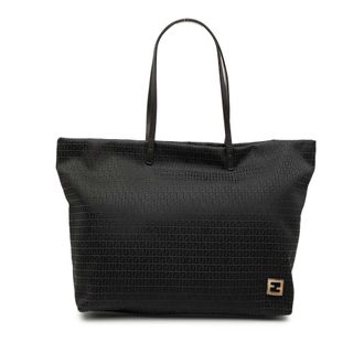 Fendi Pre-owned Womens Micro Zucchino Canvas Tote - Black Textile - One Size