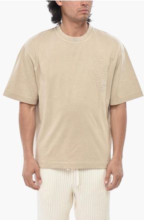Off-white Cotton Crewneck T-Shirt OUTLINE ARROW size L