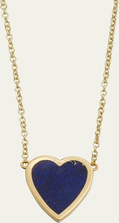 Jennifer Meyer 18k Mini Inlay Heart Necklace