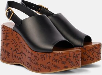 Chlo&eacute; Chlo&eacute; Sandali Maxime in pelle con zeppe