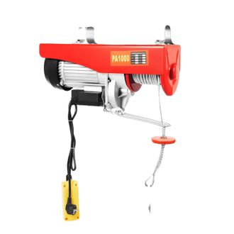 OEM Cabrestante El&eacute;ctrico, Capacidad De 1000 Kg, Mando A Distancia Incluido, Color Rojo
