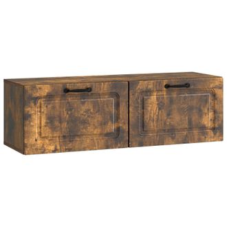 vidaXL Mueble Para Tv De Pared Roble Ahumado 98 X 31 X 30 Cm Vidaxl