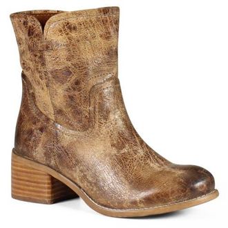 Diba WEST HAVEN Pull-On Distressed Leather Western Boots in Tan at Nordstrom, Size 7.5